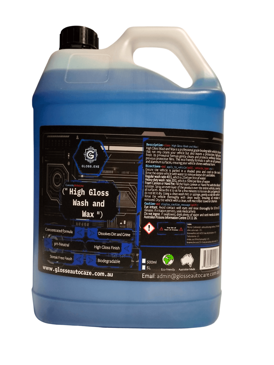 Australian Made High Gloss Wash and Wax