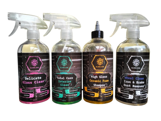 Gloss.exe Four-in-One Cleaning Bundle - Glosse Auto Care