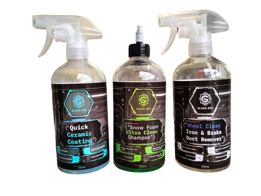Gloss.exe Exterior Three-in-One Cleaning Bundle - Glosse Auto Care